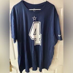 Nike Blue and White Dak Prescott Jersey Shirt